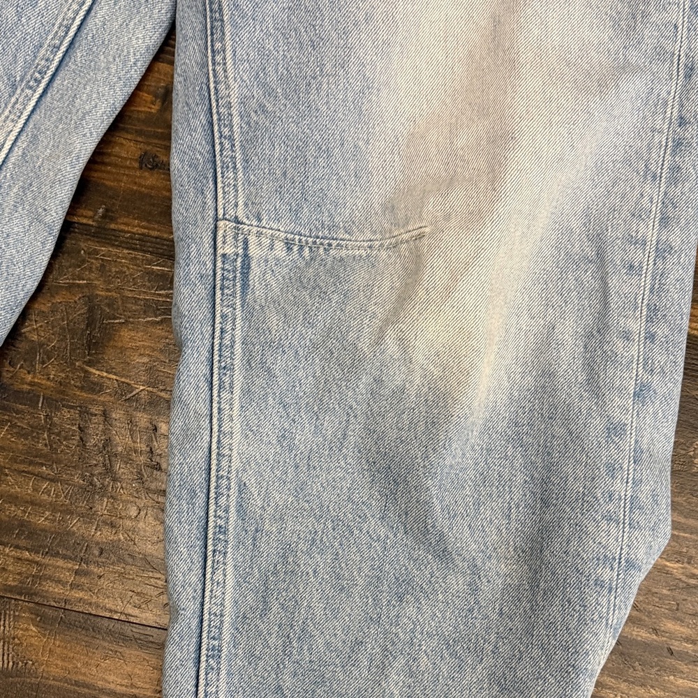 Madewell Light Blue Cropped Darted leg barrel  Jeans 27P - Picture 4 of 5